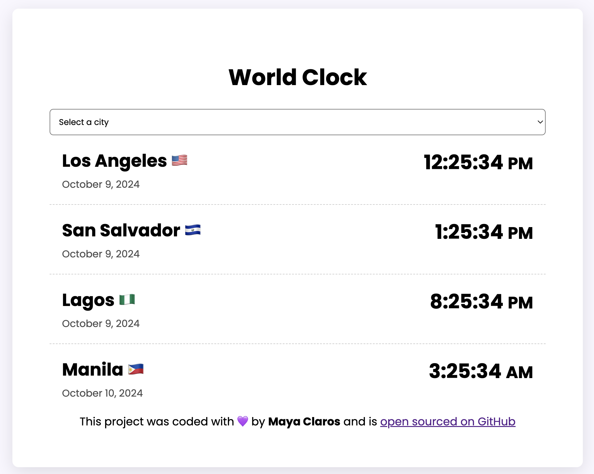 Image of World Clock